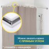 Карниз для душа Угловой Г образный 100х70 Усиленный 25 мм MrKARNIZ фото 7