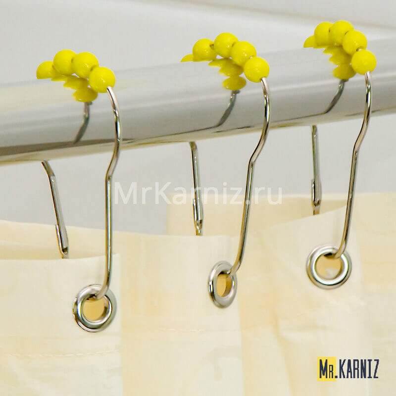 Кольца для штор Piercing Желтый 16 шт.