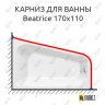 Карниз для ванны Kolpa-san Beatrice 170х110 Усиленный 25 мм MrKARNIZ фото 1