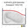Карниз для ванны Alpen Projekta Передний борт 160х80 Усиленный 20 мм MrKARNIZ фото 1